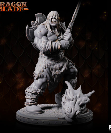 Barbarian orc - Orkhal - November 2023 - DRAGONBLADE- MASTERS OF DUNGEONS QUEST