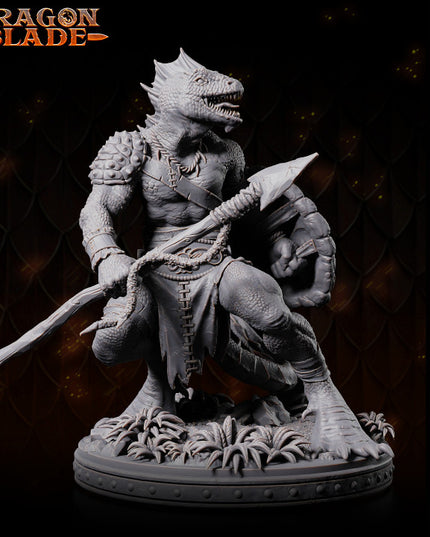 Lizardmen lance and shield - September 2023 - DRAGONBLADE- MASTERS OF DUNGEONS QUEST