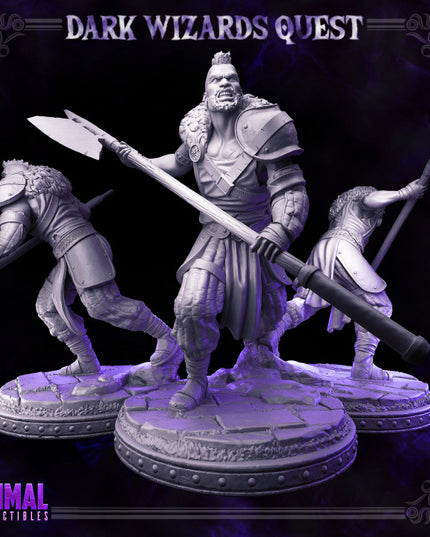 Halberdier/ Mercenary /Man- at- arms - Crane - DARK WIZARDS - MASTERS OF DUNGEONS QUEST