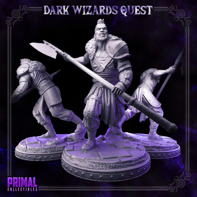 Halberdier/ Mercenary /Man- at- arms - Crane - DARK WIZARDS - MASTERS OF DUNGEONS QUEST