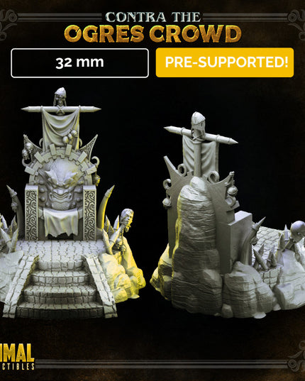 Boss throne- CONTRA THE OGRE CROWD - MASTERS OF DUNGEONS QUEST