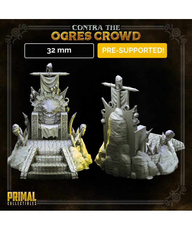 Boss throne- CONTRA THE OGRE CROWD - MASTERS OF DUNGEONS QUEST