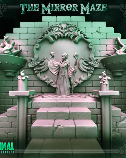 Sanctrum room and iron door - THE MIRROR MAZE - MASTERS OF DUNGEONS QUEST