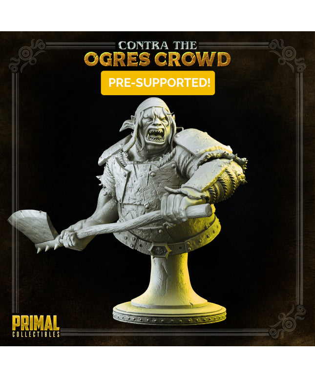 Ogre champion - Ulbrok - Bust - CONTRA THE OGRES CROWD - MASTERS OF DUNGEONS QUEST