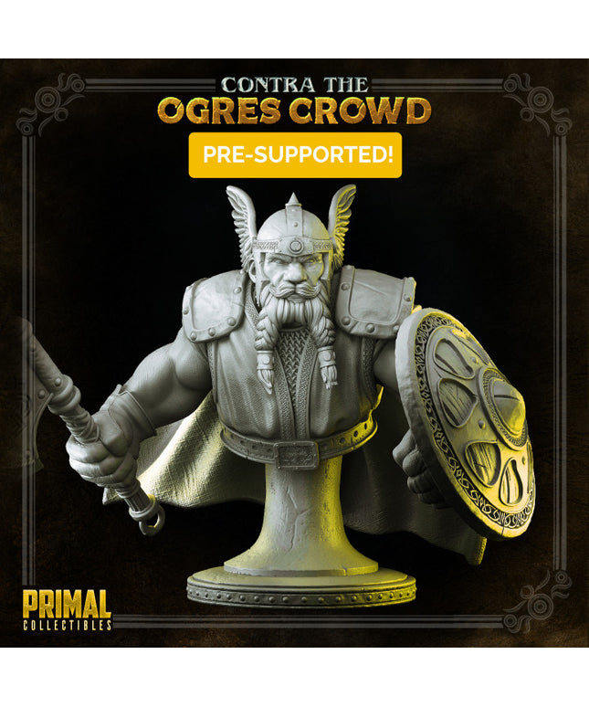 Dwarf - Azaghal - Bust - CONTRA THE OGRES CROWD - MASTERS OF DUNGEONS QUEST