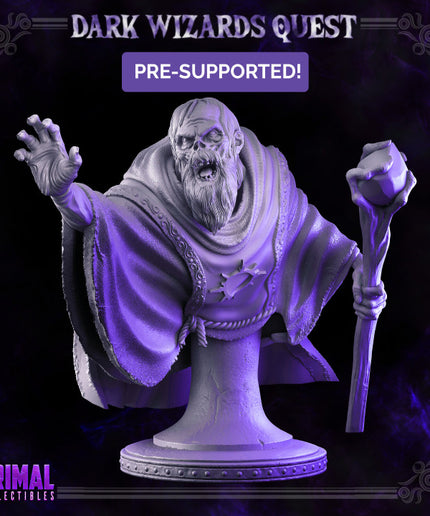 Wizard - Zombie - Gorgun - Bust - DARK WIZARDS - MASTERS OF DUNGEONS QUEST