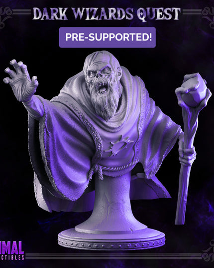 Wizard - Zombie - Gorgun - Bust - DARK WIZARDS - MASTERS OF DUNGEONS QUEST