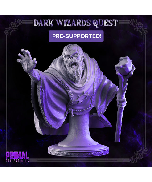 Wizard - Zombie - Gorgun - Bust - DARK WIZARDS - MASTERS OF DUNGEONS QUEST