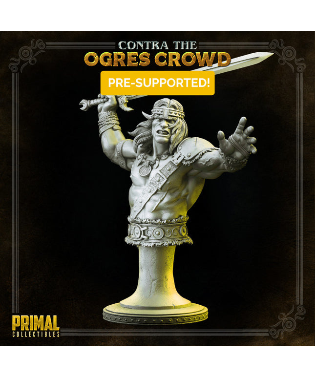 Barbarian - Boris - Bust - CONTRA THE OGRES CROWD - MASTERS OF DUNGEONS QUEST