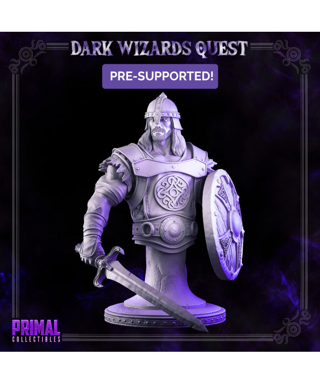 Scout/ Mercenary /Man- at- arms - Caleb - Bust- DARK WIZARDS - MASTERS OF DUNGEONS QUES
