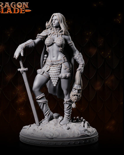 Barbarian female - Anya - December 2023 - DRAGONBLADE - MASTERS OF DUNGEONS QUEST