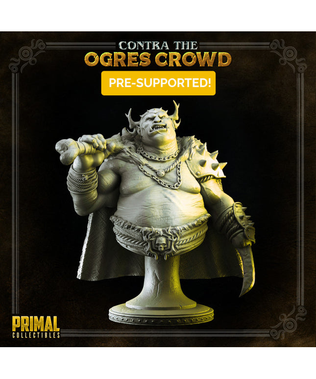 Boss Ogre lord - Gundahar - Bust - CONTRA THE OGRES CROWD - MASTERS OF DUNGEONS QUEST