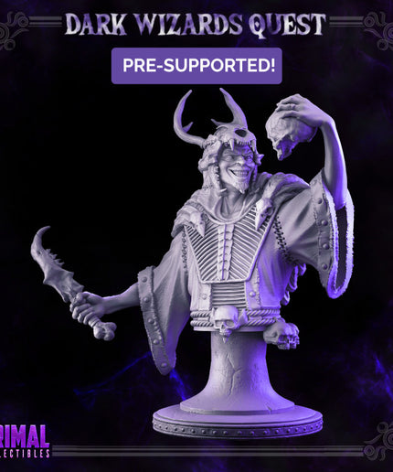 Necromancer - Abaddon - Bust - DARK WIZARDS - MASTERS OF DUNGEONS QUEST