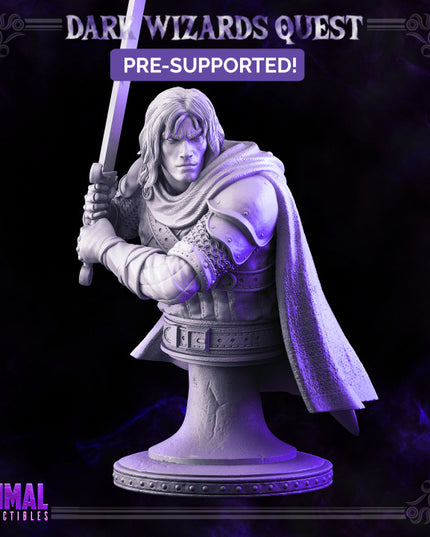 Swordsman/ Mercenary /Man- at- arms - Ducard - Bust- DARK WIZARDS - MASTERS OF DUNGEONS QUES