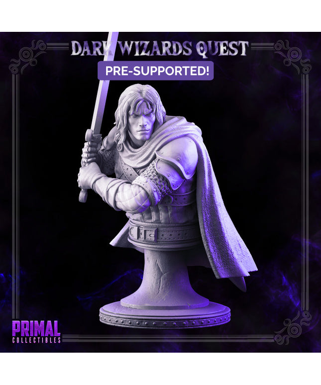 Swordsman/ Mercenary /Man- at- arms - Ducard - Bust- DARK WIZARDS - MASTERS OF DUNGEONS QUES