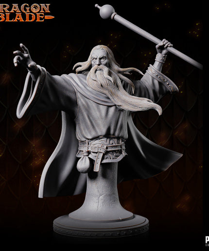 White Wizard - Archbauld - Bust - January 2024 - DRAGONBLADE- MASTERS OF DUNGEONS QUEST