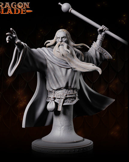 White Wizard - Archbauld - Bust - January 2024 - DRAGONBLADE- MASTERS OF DUNGEONS QUEST
