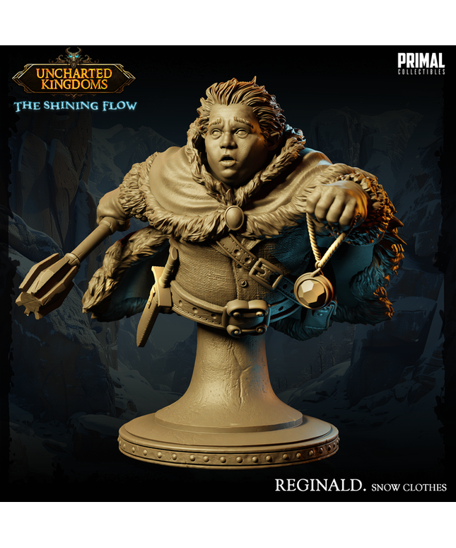 Halfling / Rogue - Reginald Vazk - Snow Clothes - Bust - June 2024 - Uncharted Kingdoms