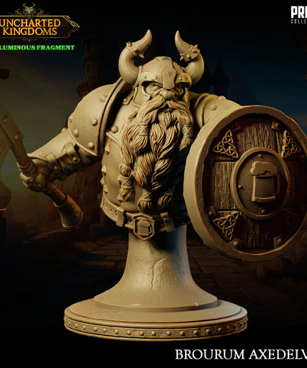 Dwarf - Brourum Axedelver - Bust - February 2024 - Uncharted Kingdoms