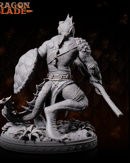 Lizardmen lance and shield - September 2023 - DRAGONBLADE- MASTERS OF DUNGEONS QUEST