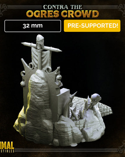 Boss throne- CONTRA THE OGRE CROWD - MASTERS OF DUNGEONS QUEST