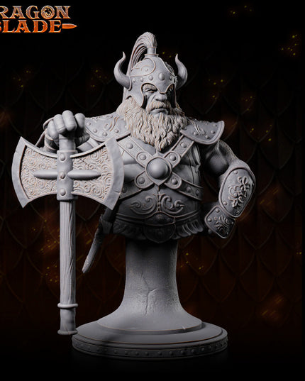 Dwarf - Ghrimli Firesteel - bust - July 2023 - DRAGONBLADE- MASTERS OF DUNGEONS QUEST