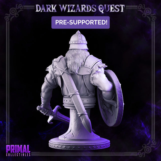 Scout/ Mercenary /Man- at- arms - Caleb - Bust- DARK WIZARDS - MASTERS OF DUNGEONS QUES