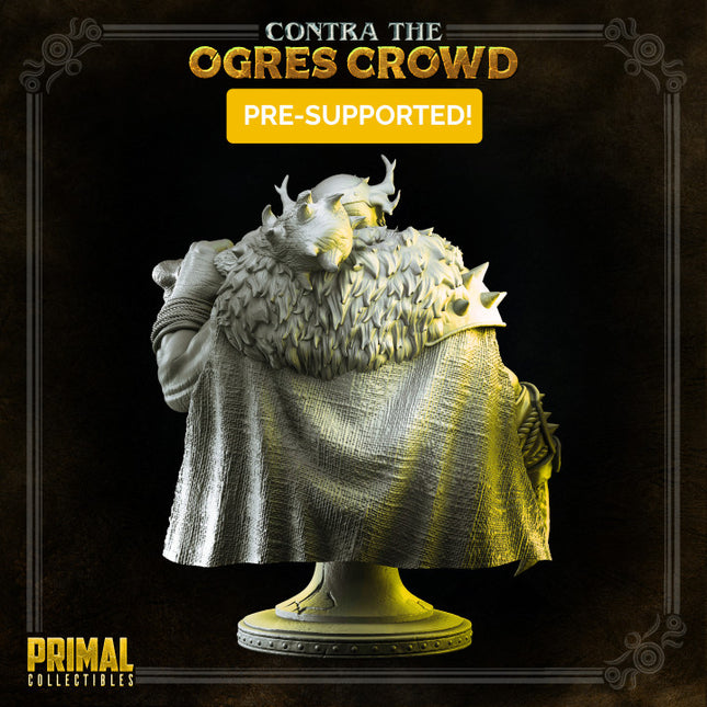 Boss Ogre lord - Gundahar - Bust - CONTRA THE OGRES CROWD - MASTERS OF DUNGEONS QUEST