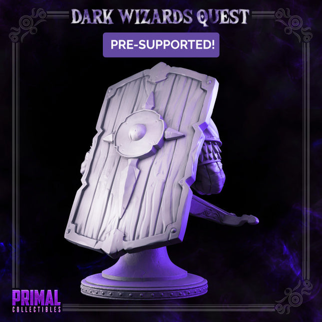 Crossbowman/ Mercenary /Man- at- arms - Russel - Bust - DARK WIZARDS - MASTERS OF DUNGEONS QUEST