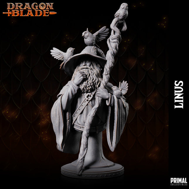 Wizard - Linus the marvelous- bust- July 2023 - DRAGONBLADE- MASTERS OF DUNGEONS QUEST