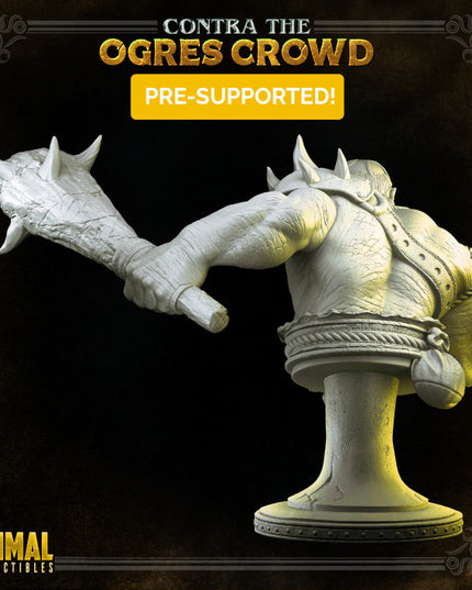 Ogre warrior - Grozrog - Bust - CONTRA THE OGRES CROWD - MASTERS OF DUNGEONS QUEST