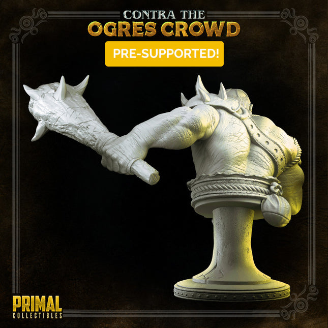 Ogre warrior - Grozrog - Bust - CONTRA THE OGRES CROWD - MASTERS OF DUNGEONS QUEST