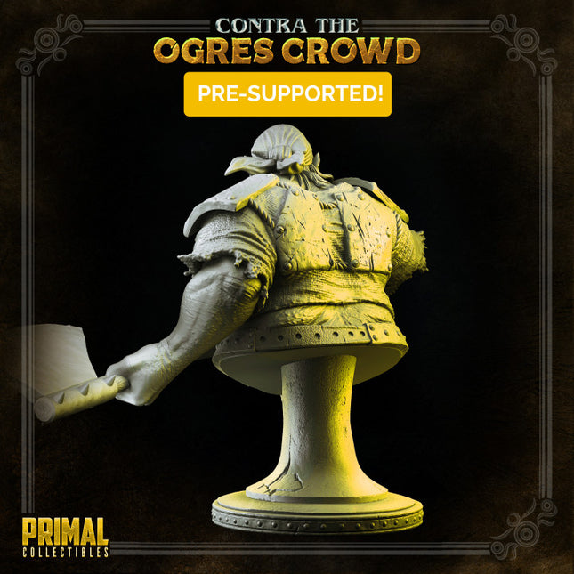 Ogre champion - Ulbrok - Bust - CONTRA THE OGRES CROWD - MASTERS OF DUNGEONS QUEST