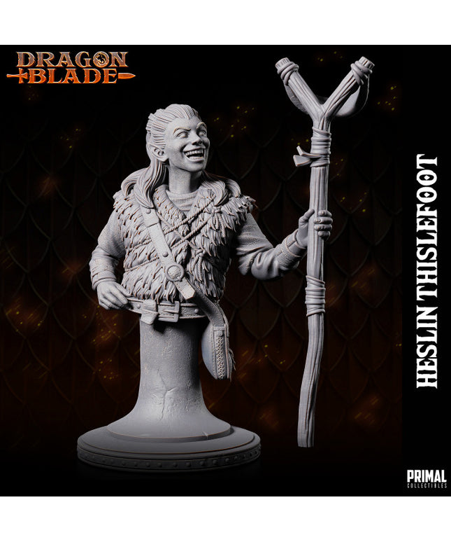 Halfling / Kender - Heslin Thistlefoot - Bust- June 2023 - DRAGONBLADE- MASTERS OF DUNGEONS QUEST