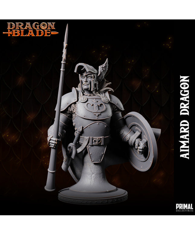 Fighter - Aimard Dragon - Bust - January 2024 - DRAGONBLADE- MASTERS OF DUNGEONS QUEST