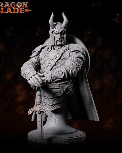 Fighter- Knight - Marshall Shineblade - bust - September 2023 - DRAGONBLADE- MASTERS OF DUNGEONS QUEST