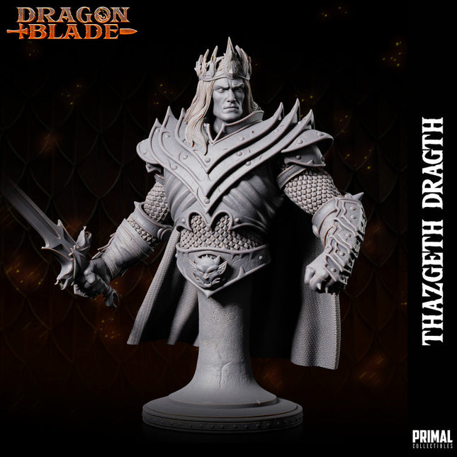 Wizard - Fighter - Dragon Emperor Thazgeth Draght - Bust- November 2023 - DRAGONBLADE- MASTERS OF DUNGEONS QUEST