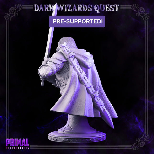 Swordsman/ Mercenary /Man- at- arms - Ducard - Bust- DARK WIZARDS - MASTERS OF DUNGEONS QUES