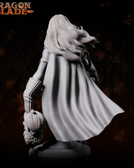 Barbarian female - Anya - bust- December 2023 - DRAGONBLADE - MASTERS OF DUNGEONS QUEST