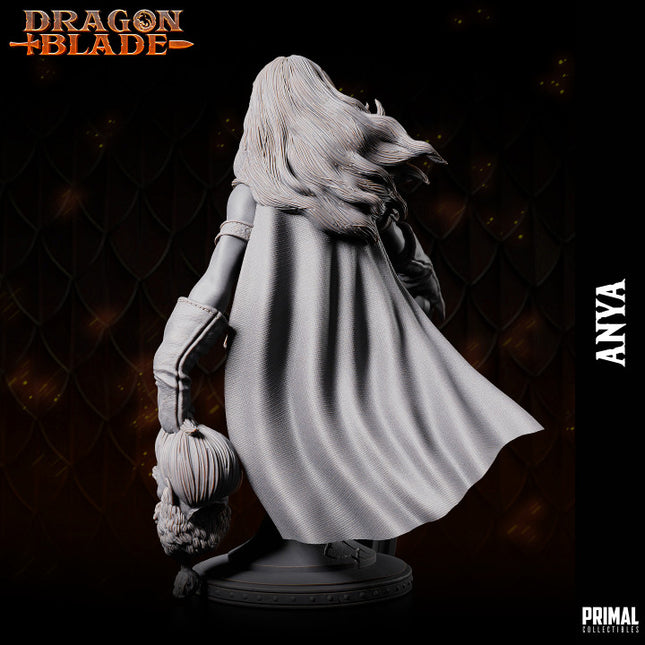 Barbarian female - Anya - bust- December 2023 - DRAGONBLADE - MASTERS OF DUNGEONS QUEST