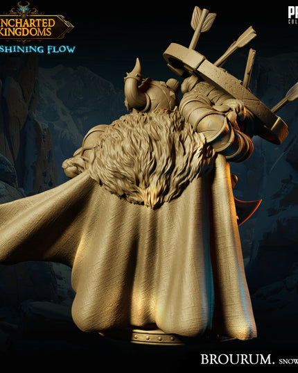 Dwarf - Brourum Axedelver - Snow Clothes - Bust - May 2024 - Uncharted Kingdoms