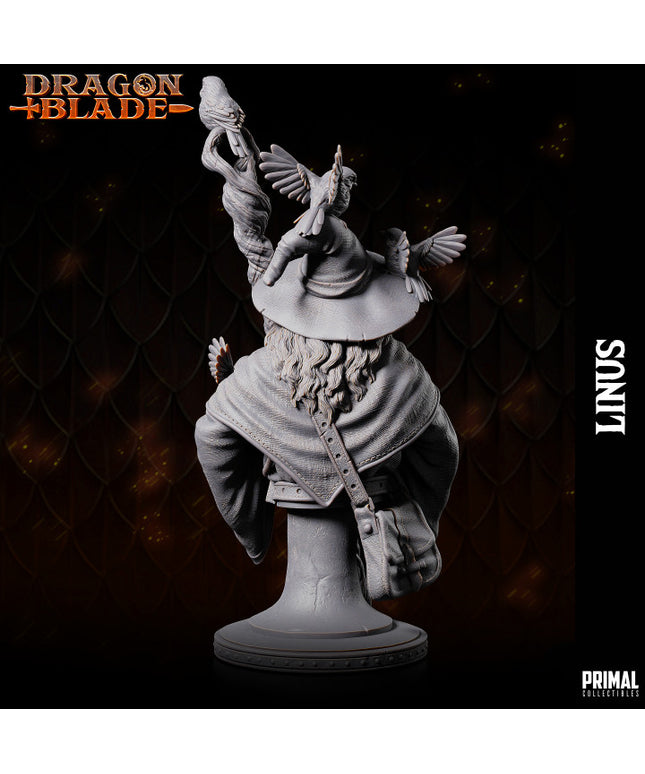 Wizard - Linus the marvelous- bust- July 2023 - DRAGONBLADE- MASTERS OF DUNGEONS QUEST