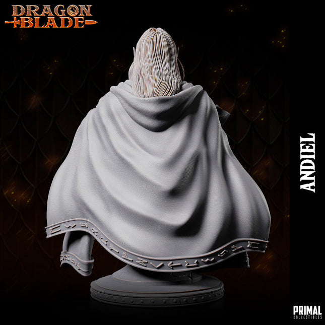 Dark Elf Wizard - Andiel - Bust - August 2023 - DRAGONBLADE- MASTERS OF DUNGEONS QUEST