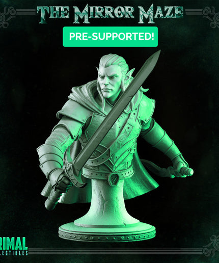 Elf - Augur - Bust - THE MIRROR MAZE - MASTERS OF DUNGEONS QUEST