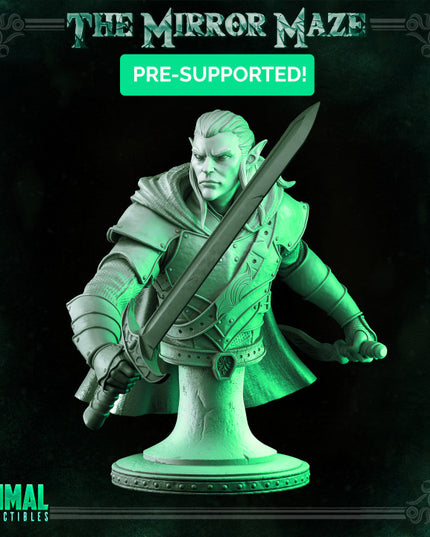 Elf - Augur - Bust - THE MIRROR MAZE - MASTERS OF DUNGEONS QUEST
