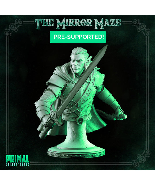 Elf - Augur - Bust - THE MIRROR MAZE - MASTERS OF DUNGEONS QUEST