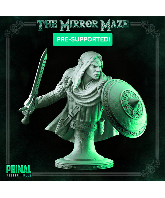 Elf - Athos - Bust - THE MIRROR MAZE - MASTERS OF DUNGEONS QUEST