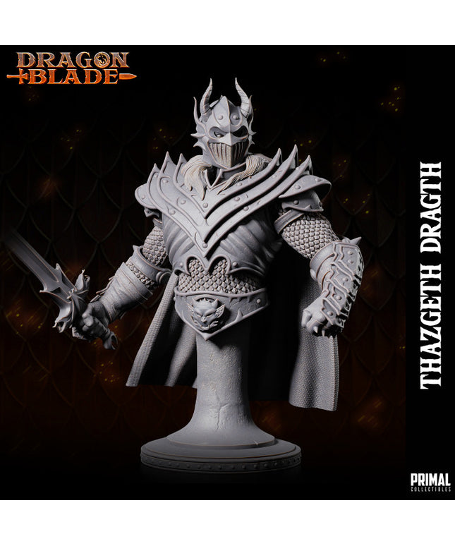 Wizard - Fighter - Dragon Emperor Thazgeth Draght - Bust- November 2023 - DRAGONBLADE- MASTERS OF DUNGEONS QUEST