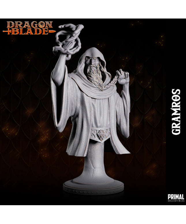 Dark Wizard - Gramros (the dark one) - bust - October 2023 - DRAGONBLADE- MASTERS OF DUNGEONS QUEST