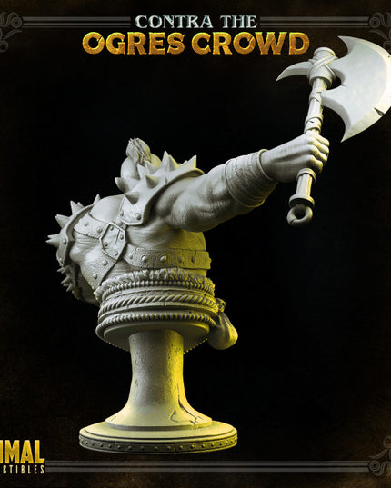 Ogre chieftain - Thurok - Bust - CONTRA THE OGRES CROWD - MASTERS OF DUNGEONS QUEST